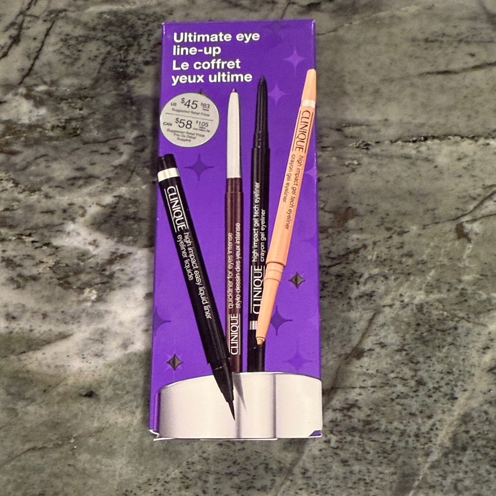 Clinique High Impact Liquid & Gel Eye Liner DUO Black GEL & LIQUID BLACK LINERS